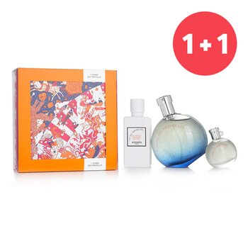 Hermes ?Buy 1 Get 1?LOmbre Des Merveilles Coffret: Eau De Parfum Spray 50ml + Miniature EDP 7.5ml + Body Lotion 40ml  (Add ONE to Cart and get TWO)