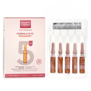 Martiderm The Originals Formula Nº10 HD Color Touch Ampoules SPF 30