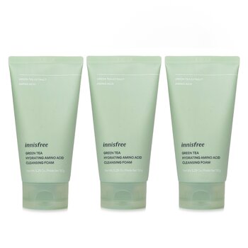 Innisfree ?Super Saver Pack?Green Tea Hydrating Amino Acid Cleansing Foam x3