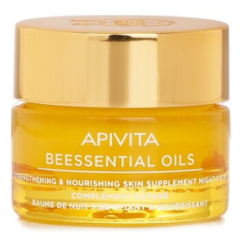 Apivita Beessentials Oils Strengthening & Nourishing Skin Supplement Night Balm